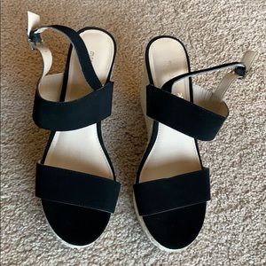 Black Montego Bay Club Wedges
